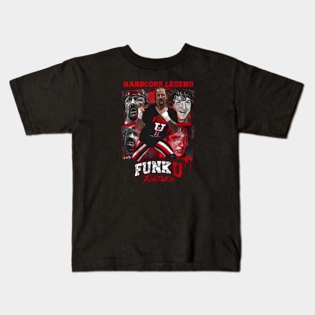 Terry funk Kids T-Shirt by DetikWaktu